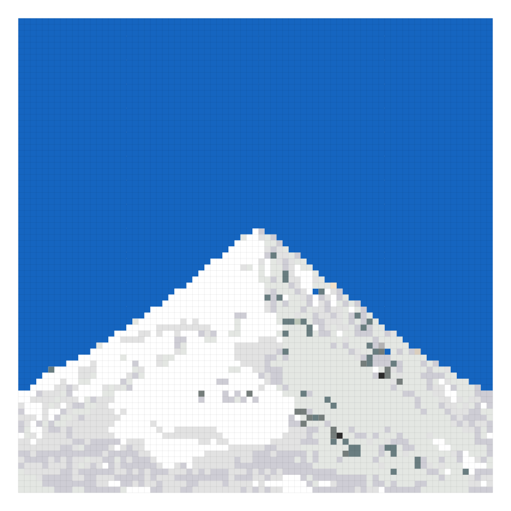 The mountain peak bead pattern on the MARD card at 79 by 79, the 9-board version